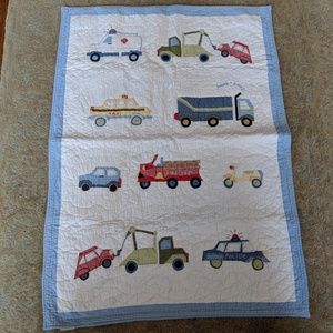 Pottery Barn Kids Bedding Baby Quilt Trucks Cars Vehicle Poshmark